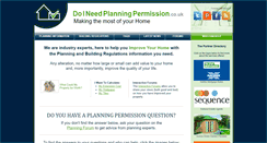 Desktop Screenshot of doineedplanningpermission.co.uk